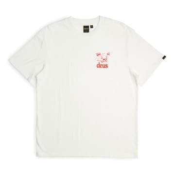 Shop Deus Ex Machina Crossroad Short-sleeved T-shirt (vintage White)
