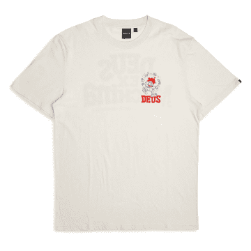 Shop Deus Ex Machina Redline Short-sleeved T-shirt (vintage White)