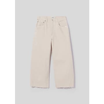 Citizens Of Humanity Ayla Raw Hem Crop In Almond In Neutral