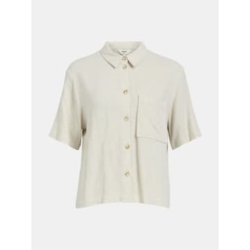 Object Sanne Short Sleeved Shirt In White