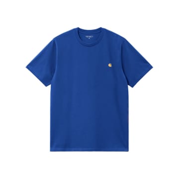 Shop Carhartt Camiseta Ss Chase In Gold