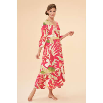 Shop Powder Delicate Tropical Wrap Dress