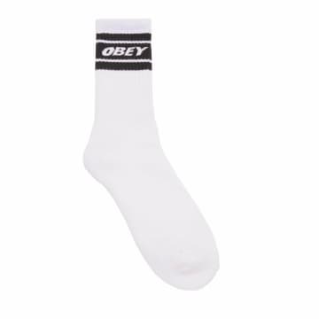Shop Obey Cooper Ii Socks (white)