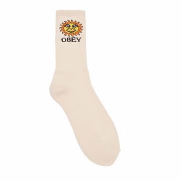 Shop Obey Sunshine Socks (unbleached)