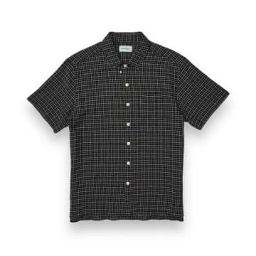 Shop Oliver Spencer Riviera Short Sleeve Shirt Priory Black