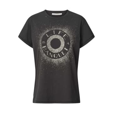 Rabens Saloner Ambla T-shirt In Black