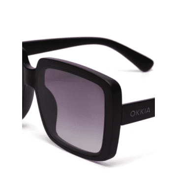 Shop Okkia Alessia Black Sunglasses