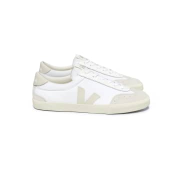Shop Veja Volley Canvas White Pierre Sneakers