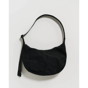 Baggu Medium Nylon Crescent Bag In Black