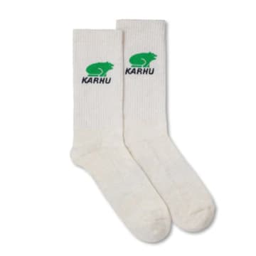 Shop Karhu Classic Logo Socks Lily White Island Green