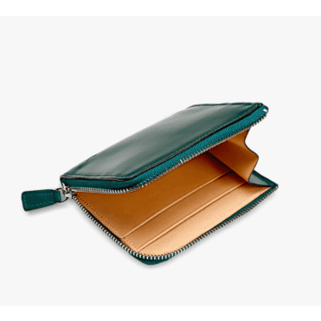 Il Bussetto Isola Skin Zippy Wallet In Green