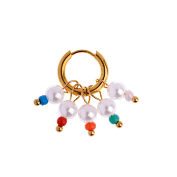 Shop Anneday | Colorburst Pearl Earring In Gold