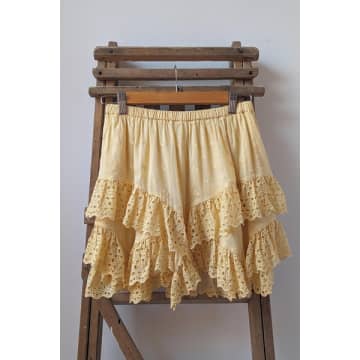 Marant Etoile Sukira Sunlight Ruffle Shorts In Brown