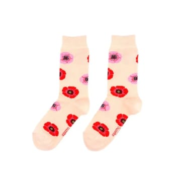 Shop Coucou Suzette Coquelicots Socks In Pink