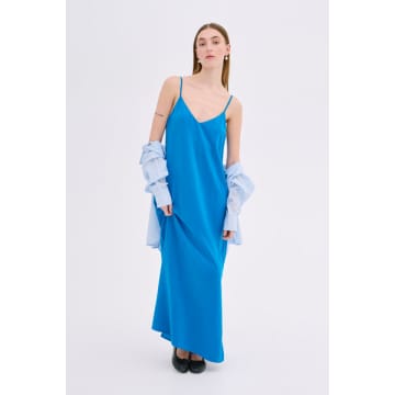 My Essential Wardrobe Estelle Strap Dress In Blue