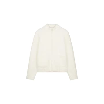Shop Rino And Pelle Gasha Fluffy Fitted Jacket In White
