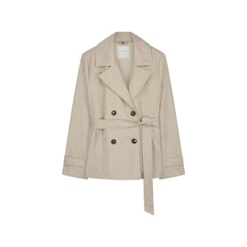 Shop Rino And Pelle Bay Short Trench Jacket In Brown