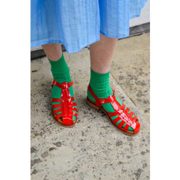 Pavement Lilli Red Patent Shoes