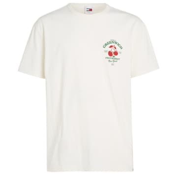 Shop Tommy Hilfiger Jeans Novelty Graphic T-shirt In White