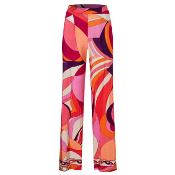 Shop Ana Alcazar Printed Trousers In Pink