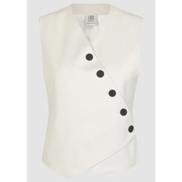 Shop Second Female Kaleem Waistcoat Vaporous White