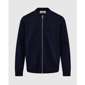 Shop Minimum Remy 3448 Polo Navy Blazer In Blue