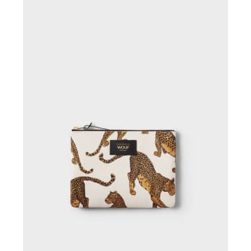 Shop Wouf The Leopard Pouch In Animal Print
