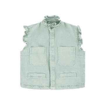 Shop Seventy + Mochi Pablo Waistcoat Washed Mint In Green