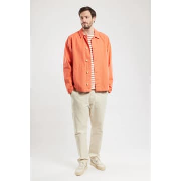 Shop Armor-lux 72932 Heritage Fisherman's Jacket In Coral In Pink