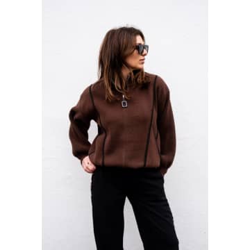 Libby Loves Arianna Jacket In Brown