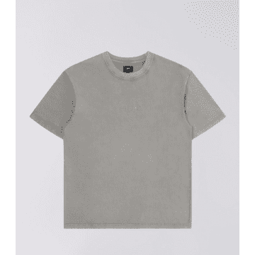 Edwin Ground Oversize T-shirt Brushed Nickel In Gray