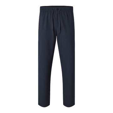 Selected Homme Straight 196 Robert String Pants In Blue