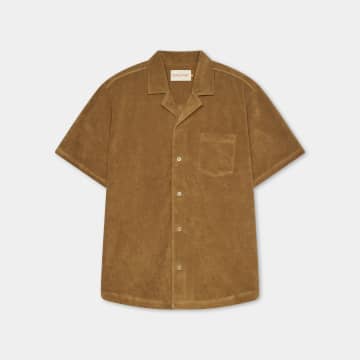 Chemises Manches Courtes Terry Cuban Shirt 3823 In Brown