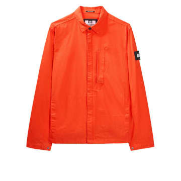 Shop Weekend Offender Porter Classic Overshirt In Pure Orange