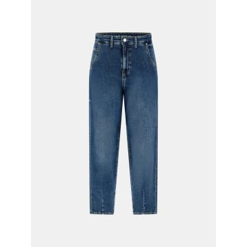 Shop Guess New Andrea Barrel Jeans | Baie In Blue