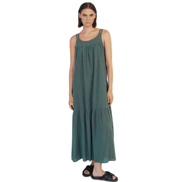 Shop Skatie Long Dress With Contrast Straps In Brunswick