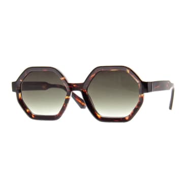 Shop Aj Morgan Romanov Brown Stripe Sunglasses