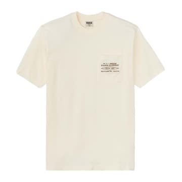 Shop Filson T-shirt Embroidered Pocket Uomo Off White Diamond