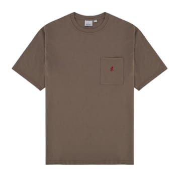 Shop Gramicci T-shirt One Point Coyote