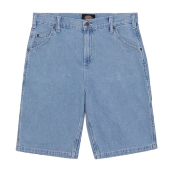 Shop Dickies Garyville Denim Man Shorts Blue Vintage