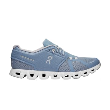 Shop On Running Cloud Shoes 5 Man Chambray/white