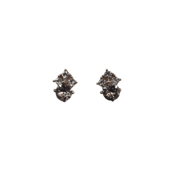 Sixton Vintage Style Champagne Studs In Black