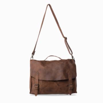 Nkuku Brown Leather Satchel Bag