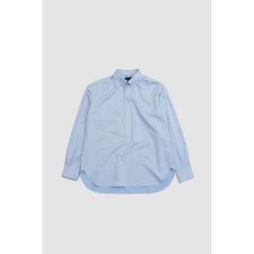 Document 60´s Cotton Relaxed Button Down Shirt Blue