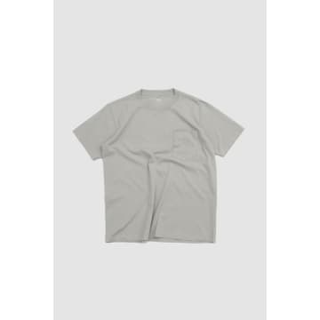 Lady White Co. Balta Pocket T-shirt Post Grey In White