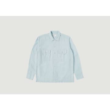 Universal Works Utility Shirt In Blue