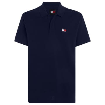 Tommy Hilfiger Tommy Jeans Regular Badge Polo In Blue