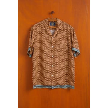 Portuguese Flannel Vermon Shirt Bordeux In Brown