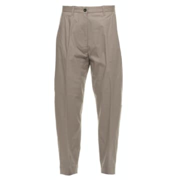 Nine:inthe:morning Trousers For Woman Intense Ie73 Salvia In Brown