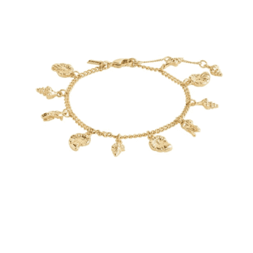 Pilgrim - Sea Gold Plated Charm Bracelet